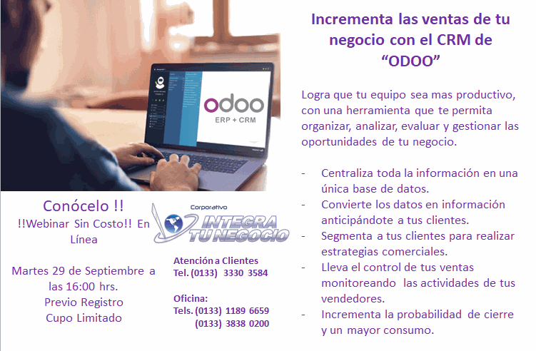 Odoo • Texto e imagen