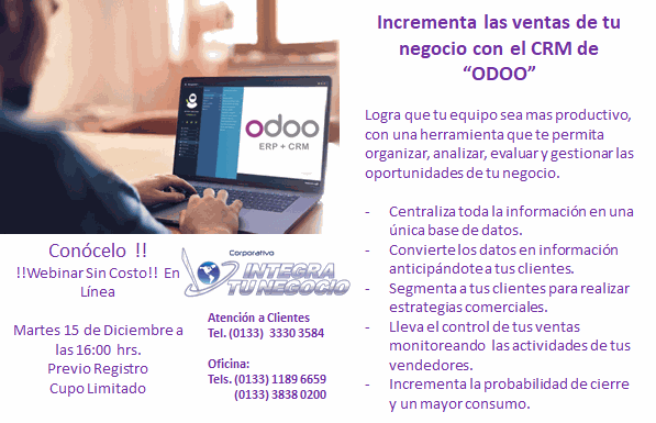 Odoo • Texto e imagen