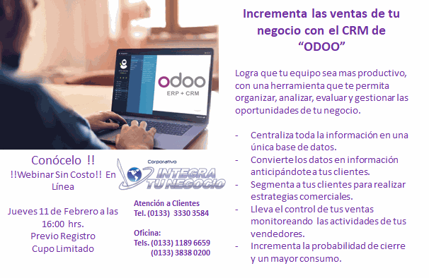 Odoo • Texto e imagen