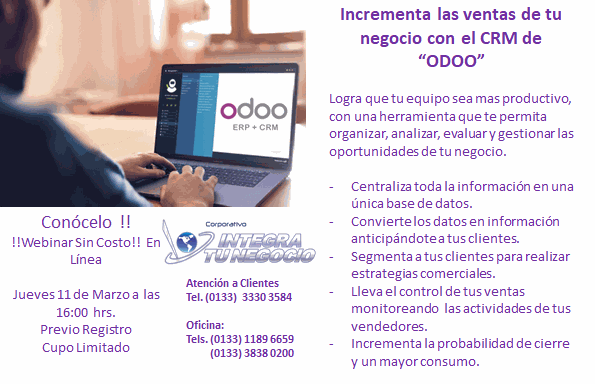 Odoo • Texto e imagen